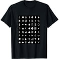 thumbnail image 1 of Travel Icon Traveling Foreign Language Shirt Backpacker T-Shirt Black 2X-Large, 1 of 4