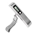 thumbnail image 1 of Travel Inspira Digital Luggage Scales with Overweight Alert LCD Display 110LB / 50KG (Stainless Steel, White), 1 of 9