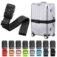 thumbnail image 1 of Travel Inspira TSA Luggage Strap with 3-Digit Combination Lock, Black, 1 of 10