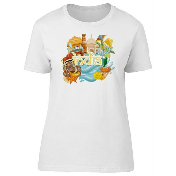 Travel Inspiration India Lovers T-Shirt Women -Image by Shutterstock, Female Small