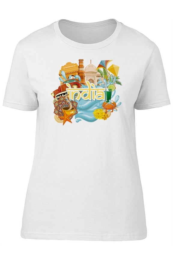 Travel Inspiration India Lovers T-Shirt Women -Image by Shutterstock, Female Small