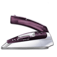 thumbnail image 1 of Travel Iron, Pro Compact Stainless Steel Soleplate Hand Held Steamer Iron for Clothes, 200 Microsteam Holes, 1000 Watts Ironing, Fabric Steamer, Dual Voltage, Mini Iron, Purple, DA1560, 1 of 6
