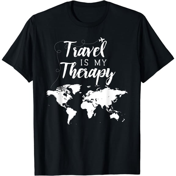 Travel Is My Therapy Statement T-Shirt T-Shirt