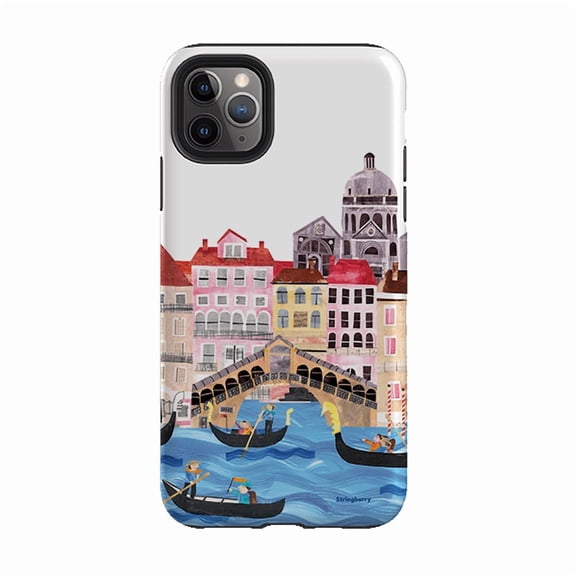 Travel Italy Scenic Venice Art Canal Gondola Vacation Trip A598 Protective Case for iPhone 17 16 15 14 13 12 11 Pro Max