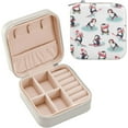 Travel Jewelry Box Cute Penguin PU Leather Jewelry case Small Portable