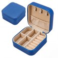 thumbnail image 1 of Travel Jewelry Box Mini Portable PU Leather Organizer for Women and Girls Gifts Royal Blue, 1 of 5