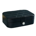 thumbnail image 1 of Travel Jewelry Box Organizer, Travel Jewelry Case, Mini Jewelry Travel Case, Small Jewelry Box Travel, Jewelry Travel Box, 16.5*11.5*5.5cm - black, 1 of 5