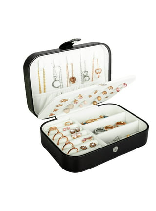 ZZKKO Travel Jewelry Case Gingerbread Man Small Jewelry Boxes for
