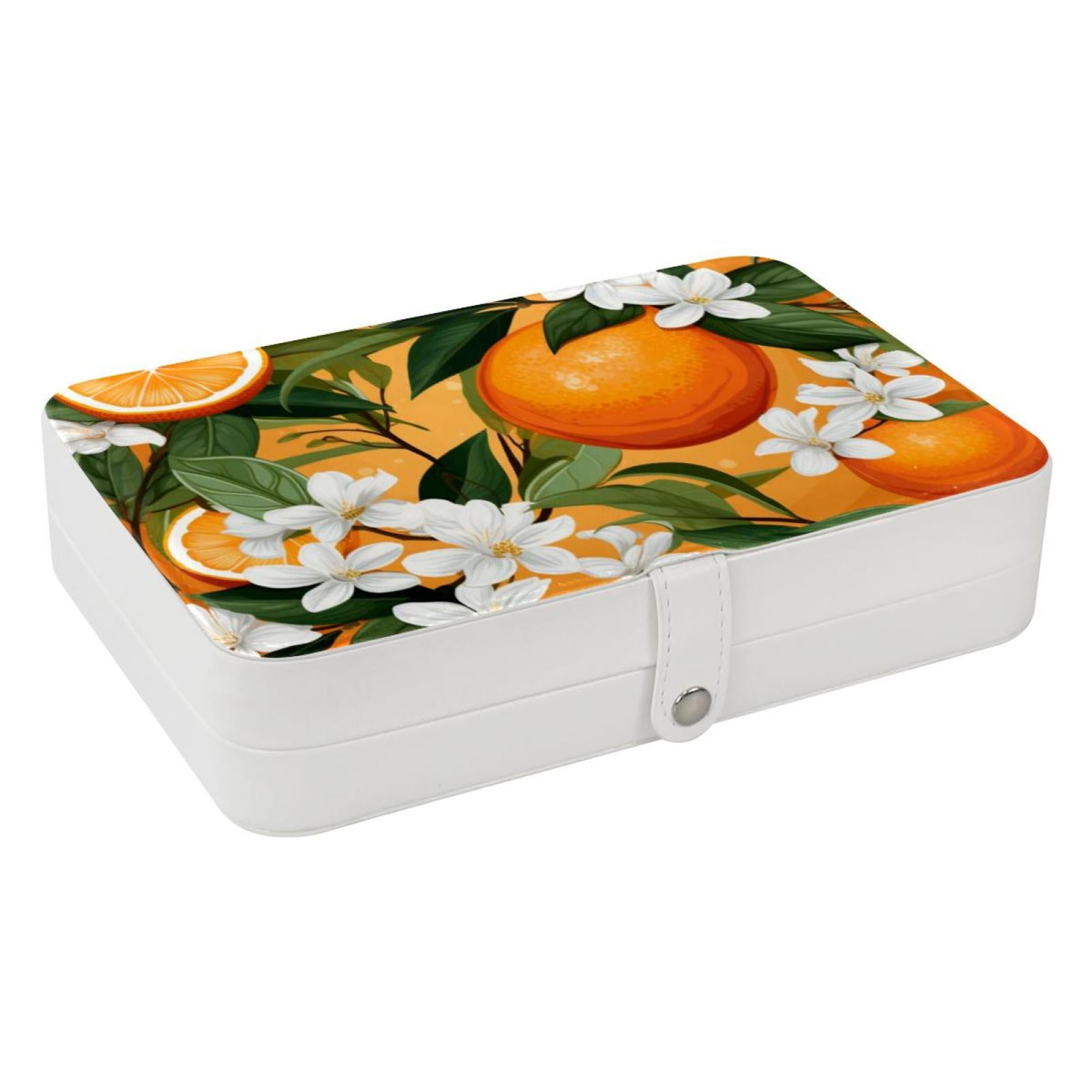 Travel Jewelry Box Storage Case for Women Girls, PU Leather Jewelry