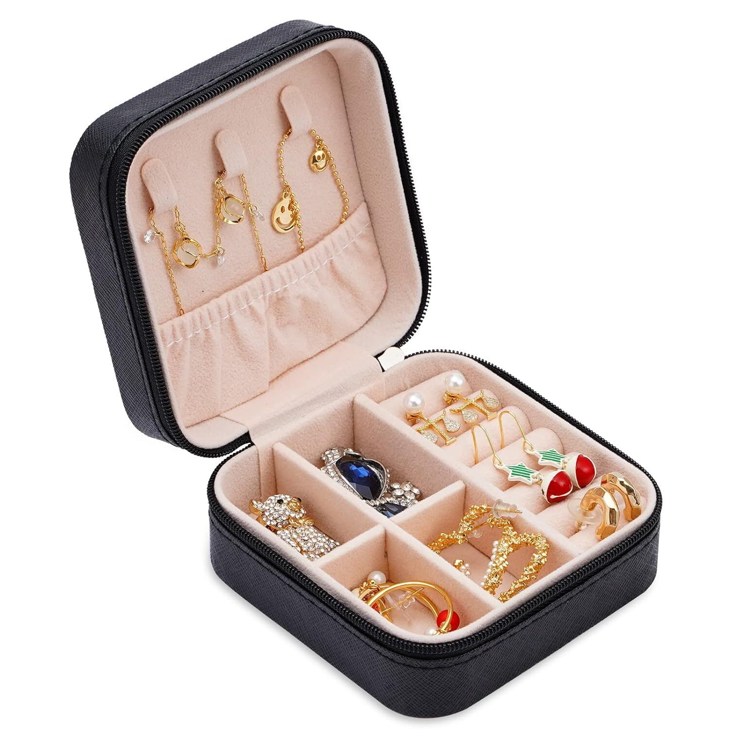 Travel Jewelry Case, Mini Portable Jewelry Travel Boxes, Small Jewelry ...