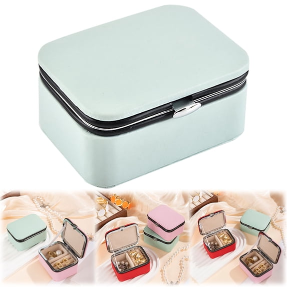 Travel Jewelry Case Organizer Earring Jewelry Display Storage Box Case Organizer Pu Jewelry Organizer Box Stylish And Compact For Earrings Jewelry Display Jewelry Organizers And Storage