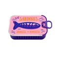 thumbnail image 1 of Travel Jewelry Case, Sardine Tin Jewelry Box, 3d Printed Sardine Tin Like Jewelry Case, Fishbone Earring Holder, Portable Earring Organizer (A), 1 of 8