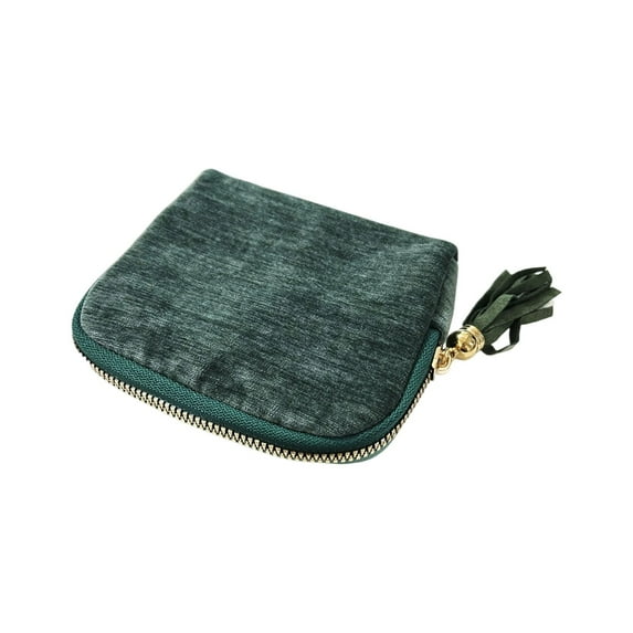 Travel Jewelry Case with Zipper & Tassel, Portable Multi-Layer Organizer for Earrings, Necklaces, Rings & Bracelets, Compact & Travel-Friendly Gift for Women, E