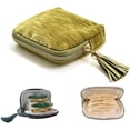 thumbnail image 1 of Travel Jewelry Case with Zipper Closure, 6-Layer Chenille Jewelry Case Bags , Portable Jewelry Organizer Storage Bag for Bracelet Rings Earring, B, 1 of 8