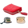 thumbnail image 1 of Travel Jewelry Case with Zipper Closure, 6-Layer Chenille Jewelry Case Bags , Portable Jewelry Organizer Storage Bag for Bracelet Rings Earring, F, 1 of 8