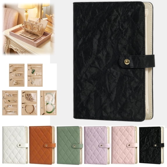 Travel Jewelry Organizer Case, Compact Jewelry Storage Bags for Earrings, Necklace & Rings Portable Gift for Women