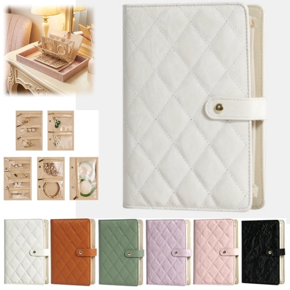 Travel Jewelry Organizer Case, Compact Jewelry Storage Bags for Earrings, Necklace & Rings Portable Gift for Women
