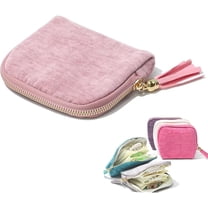 Travel Jewelry Organizer Case, Small Jewelry Pouch Bags with Zipper & Tassel, Travel Jewelry Case for Earrings Necklaces Rings Bracelets Brooches, Travel Gifts for Women