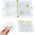 thumbnail image 1 of Travel Jewelry Organizer, Jewelry Storage Book For Necklace Bracelet Ring Holder with Pockets and Small Clear Zippered Pouch, Earring Holder, 1 of 7