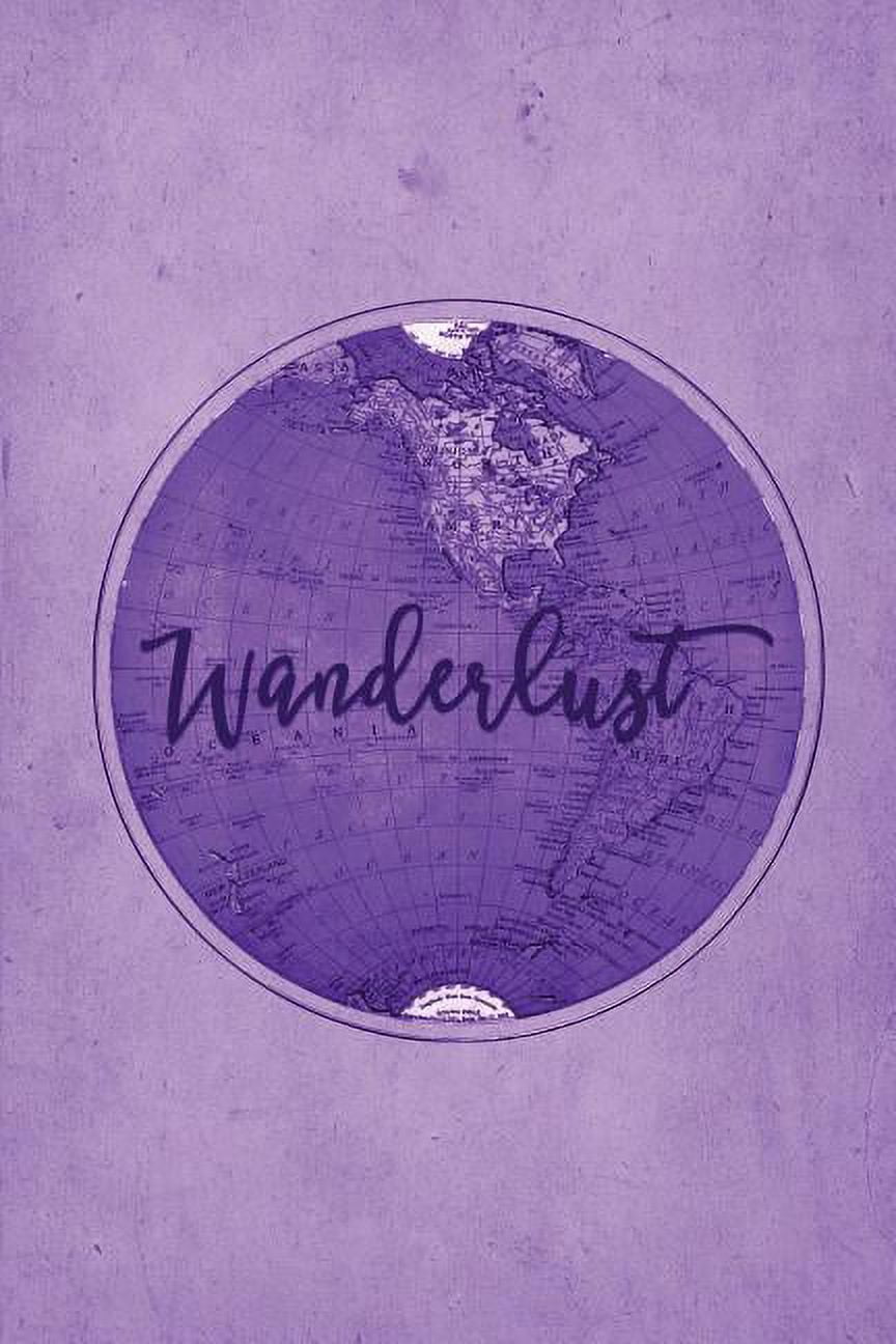 Travel Journal Antique World Wanderlust (Purple) 100 page 6" x 9