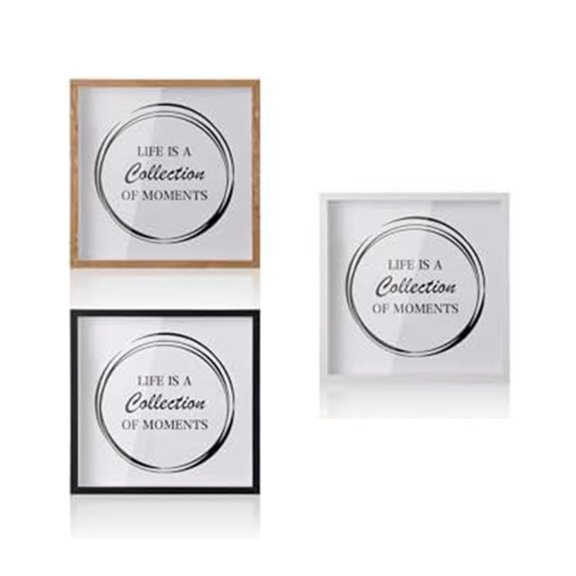 Travel Keepsake Storage Shadow Box Frame for Photos Tickets and Postcards