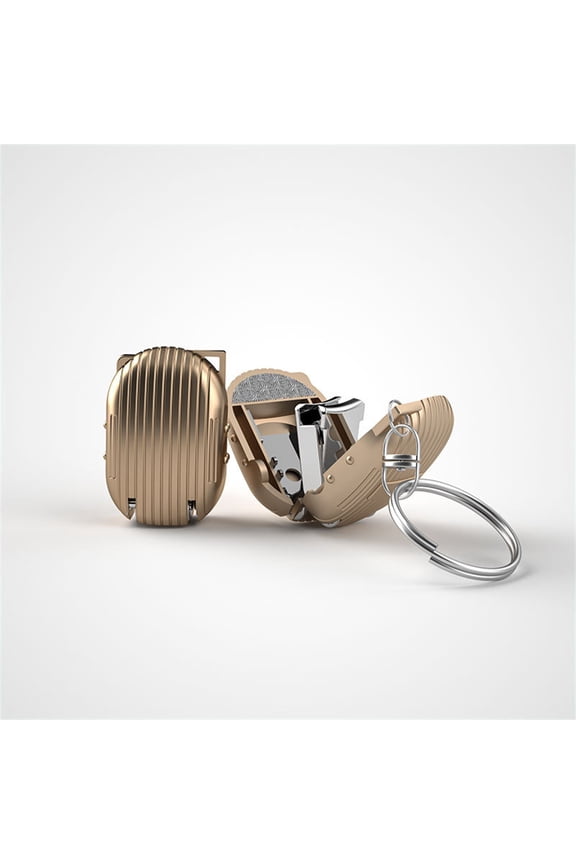 Travel Keychain Finger Nail Clippers, Mini Foldable Stainless Steel Nail Cutter, Portable Nail Clippers with Nail Files Toenail Fingernail Clipper Cutter Trimmer for Men Adults