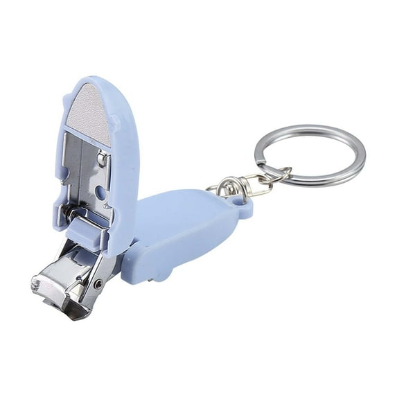 Travel Keychain Nail Clipper Portable Stainless Steel Foldable Cutter Trimmer For Thick Nails With Mini Nail File Toenail Fingernail