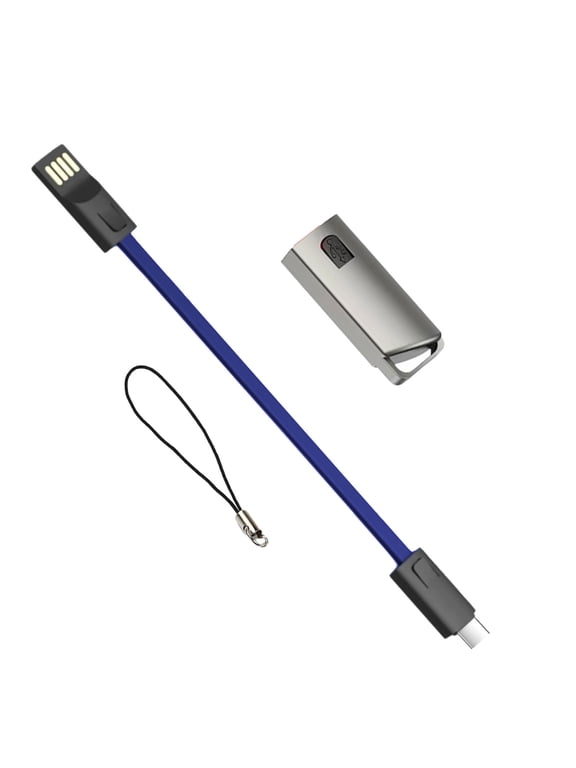Travel Keychain USB to Type C Fast Charging Cable Line 2.4A Data Sync Wire Creative Keyring Power Cord