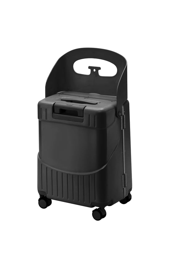 Travel Kids Ride On Luggage 20 Inch Carry On Hard Shell Suitcase with Seat TSA Lock Black