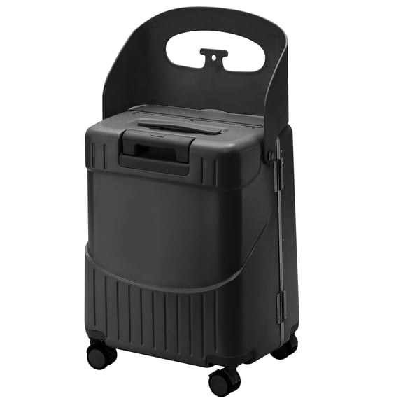 Travel Kids Ride On Luggage 20 Inch Carry On Hard Shell Suitcase with Seat TSA Lock Black