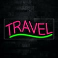 thumbnail image 1 of Travel-LED Neon Sign 30"L x 12"H #30138, 1 of 3