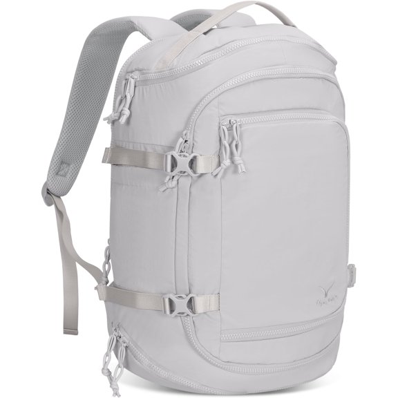 Travel Laptop Backpack 16 inches Lightweight Flight Approved Carry Personal Item Bag Weekender Bag Daypack 20L Light Grey Blue