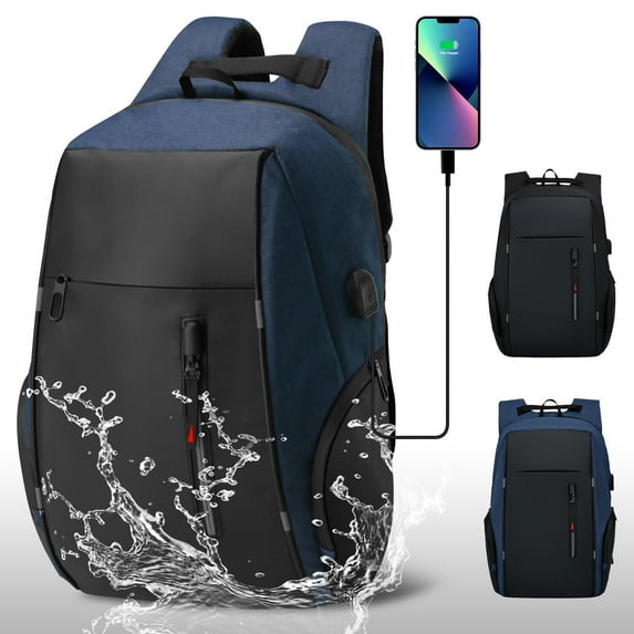 Travel Laptop Backpack Anti Theft Business Laptop Backpack w/ USB Charging Port
