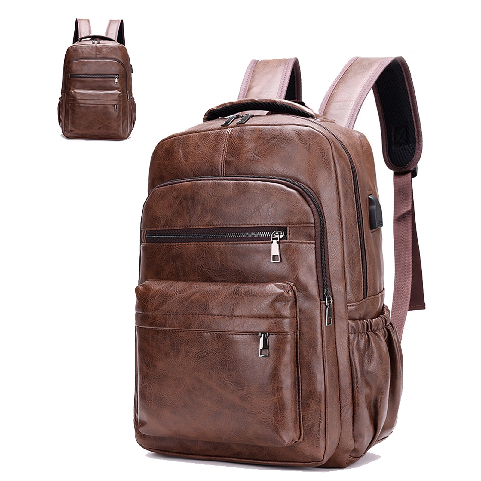 Travel Laptop Backpack, Business Anti Theft Slim Sturdy Laptops Backpack with USB Charging Port, Water Resistant College School Computer Bag Gift for Men