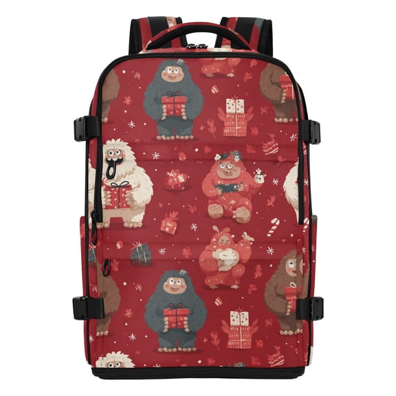 Travel Laptop Backpack Cute Yeti Water Resistant 20L Large Capacity Bookbag with Traveling Fits 17 inch Laptop Compartments