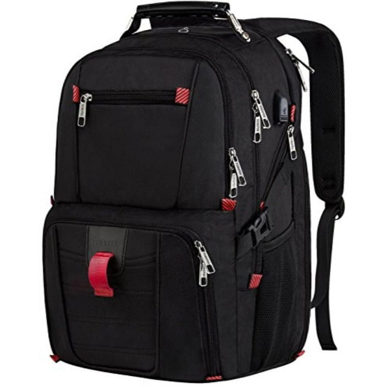 YOREPEK Backpack for Men,Extra Large 50L Travel Backpack with USB Charging Port,TSA Friendly Business College Bookbags Fit 17 Inch Laptops,Black YOREPEK Backpack for Men,Extra Large 50L Travel Backpack with USB Charging Port,TSA Friendly Business College Bookbags Fit 17 Inch Laptops,Black