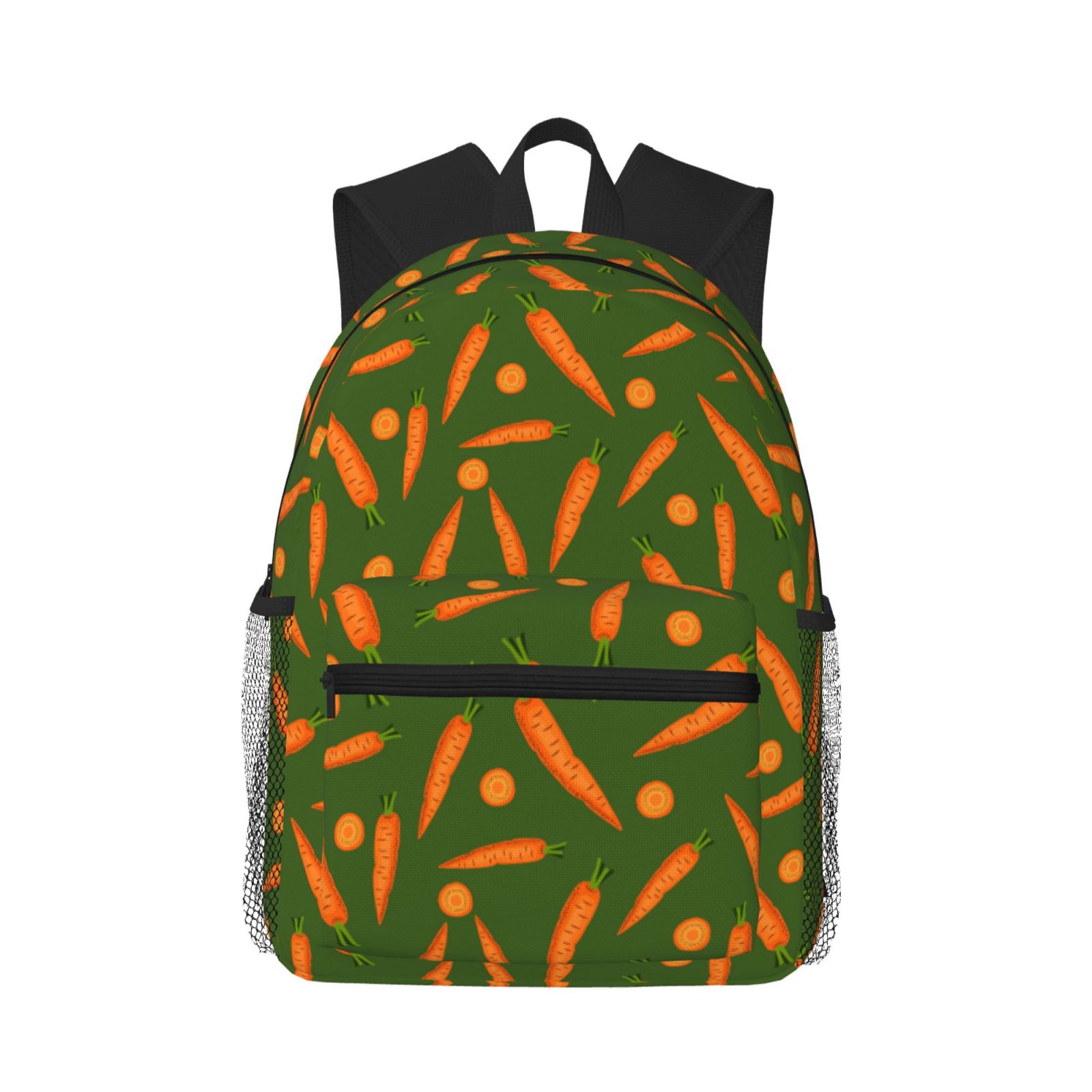 Travel Laptop Backpack For Women And Men, Carrot Pattern Green Computer ...