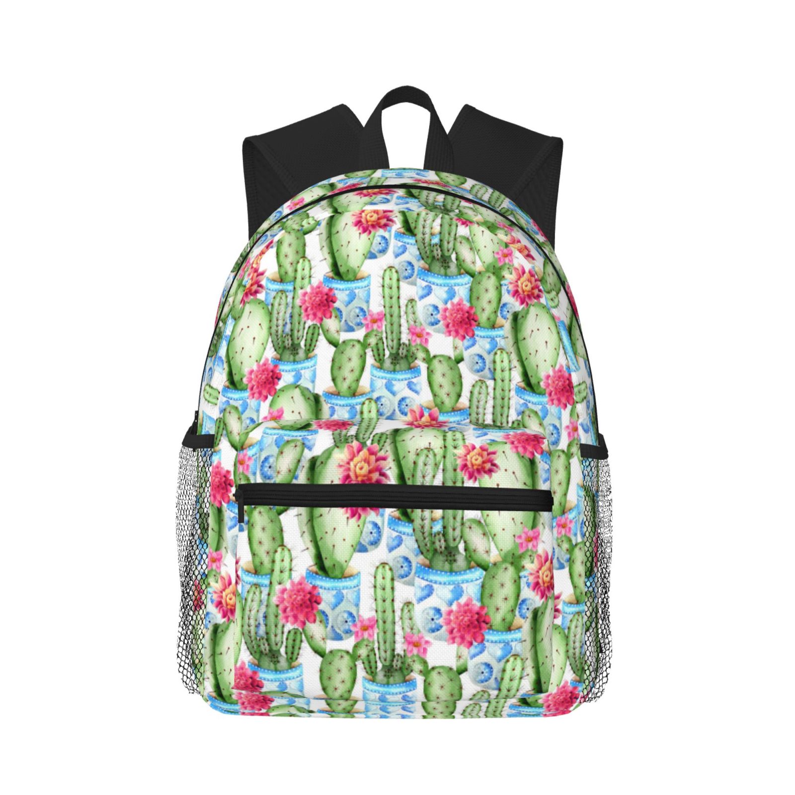 Cactus Rucksack Travel Laptop Backpack For Women And Men, Flowers And Cactus Computer ...