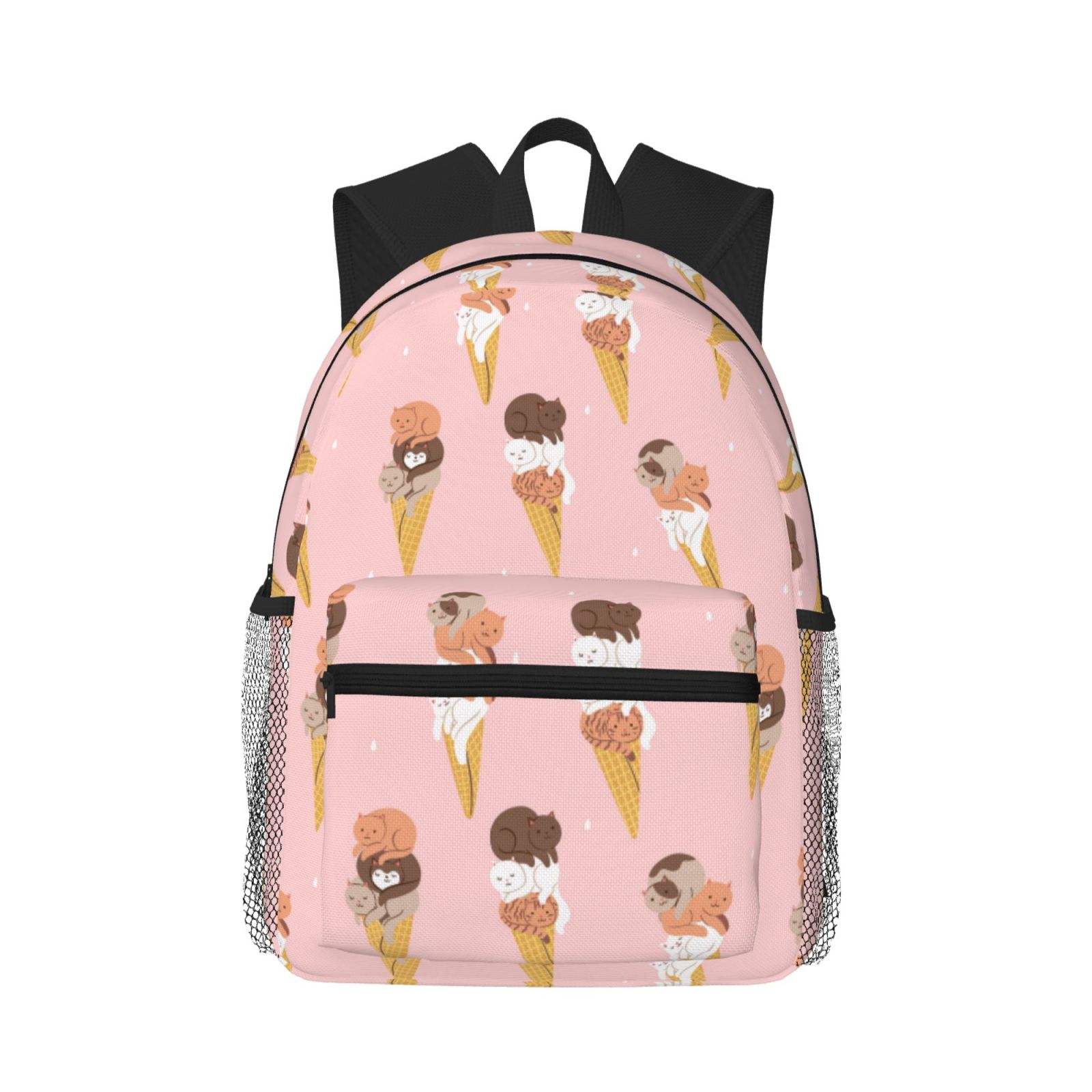 Mini Rucksack Comical Travel Laptop Backpack For Women And Men, Funny Cartoon Cat Cone ...