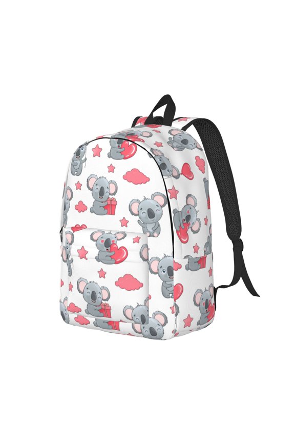 Travel Laptop Backpack - Gifts Koala Lightweight Canvas Backpack, Wear Resistant Computer Backpack Bag Fit {sizeName} Laptop for Men Women with Adjustable Padded Shoulder Straps