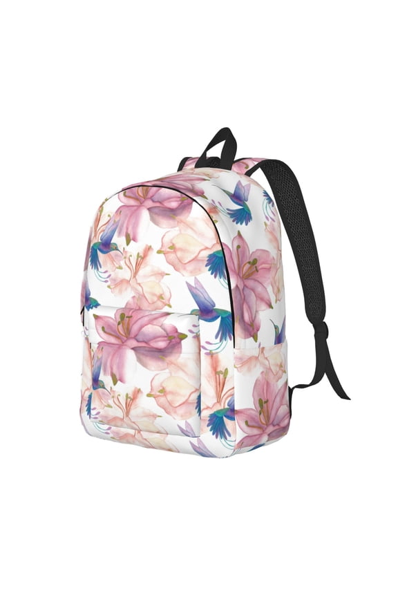 Travel Laptop Backpack - Hummingbird No.J92 Lightweight Canvas Backpack, Wear Resistant Computer Backpack Bag Fit {sizeName} Laptop for Men Women with Adjustable Padded Shoulder Straps