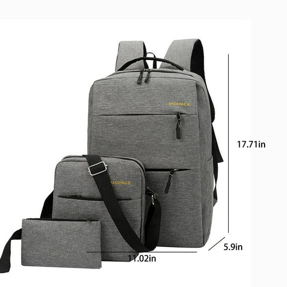 Travel Laptop Backpack, Large Women's Men's Travel Backpack, 17 In Business Carry On Backpack With Crossbody And Coin Purse, Durable College Bag Three Piece