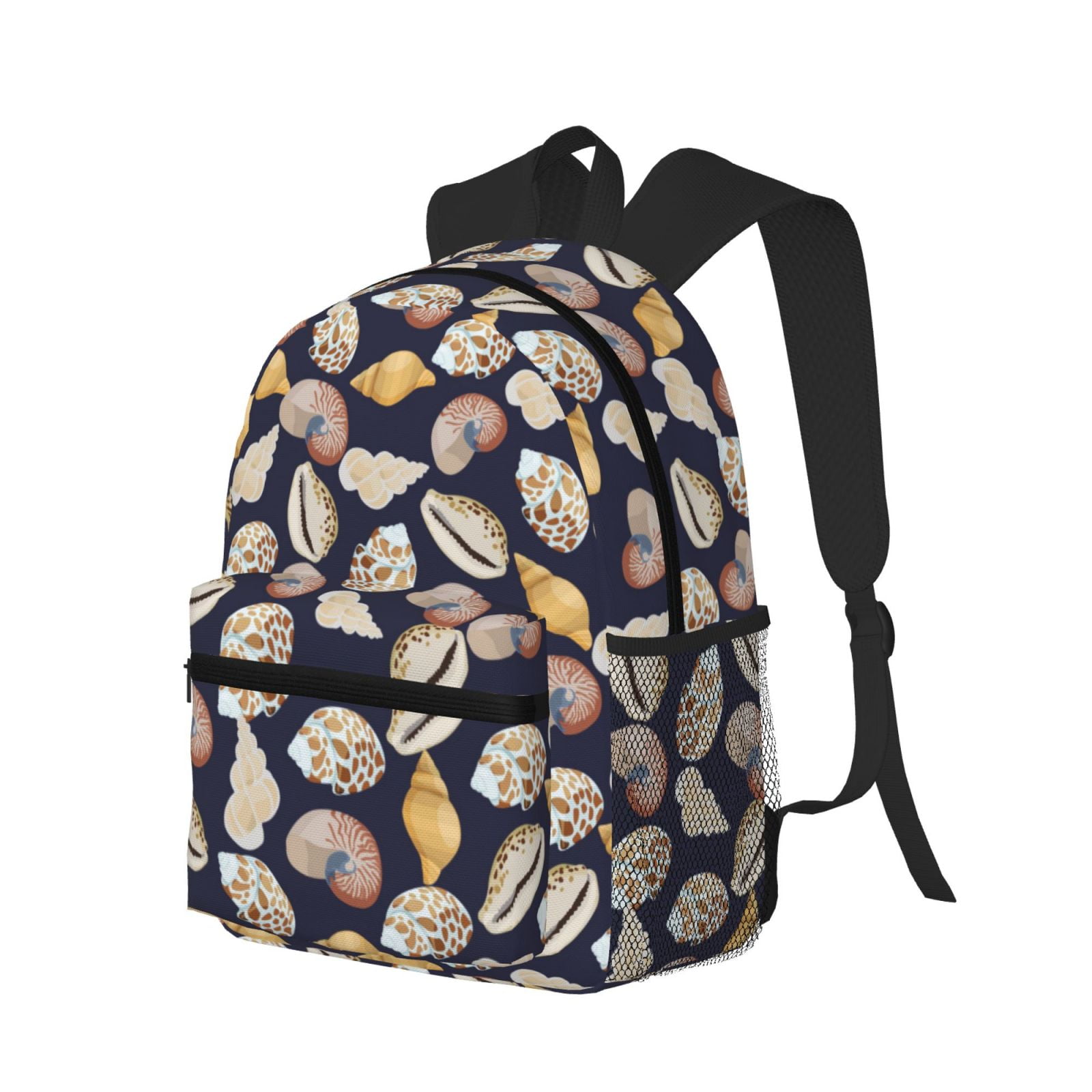Travel Laptop Backpack for Men Women - Conch Shells Print No.906 Water ...