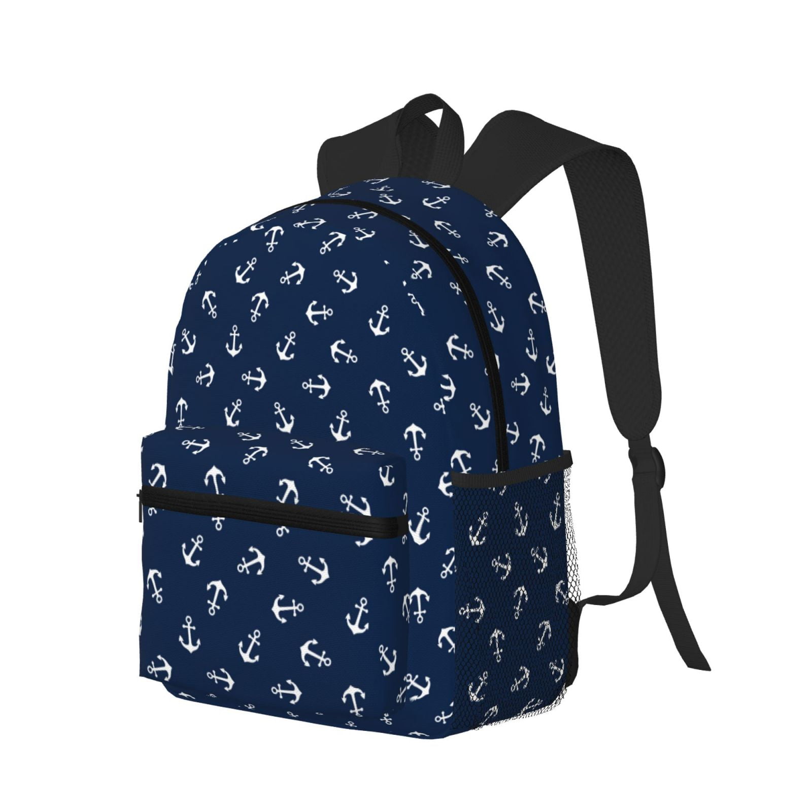 Travel Laptop Backpack for Men Women Nautical Themed Anchors Water