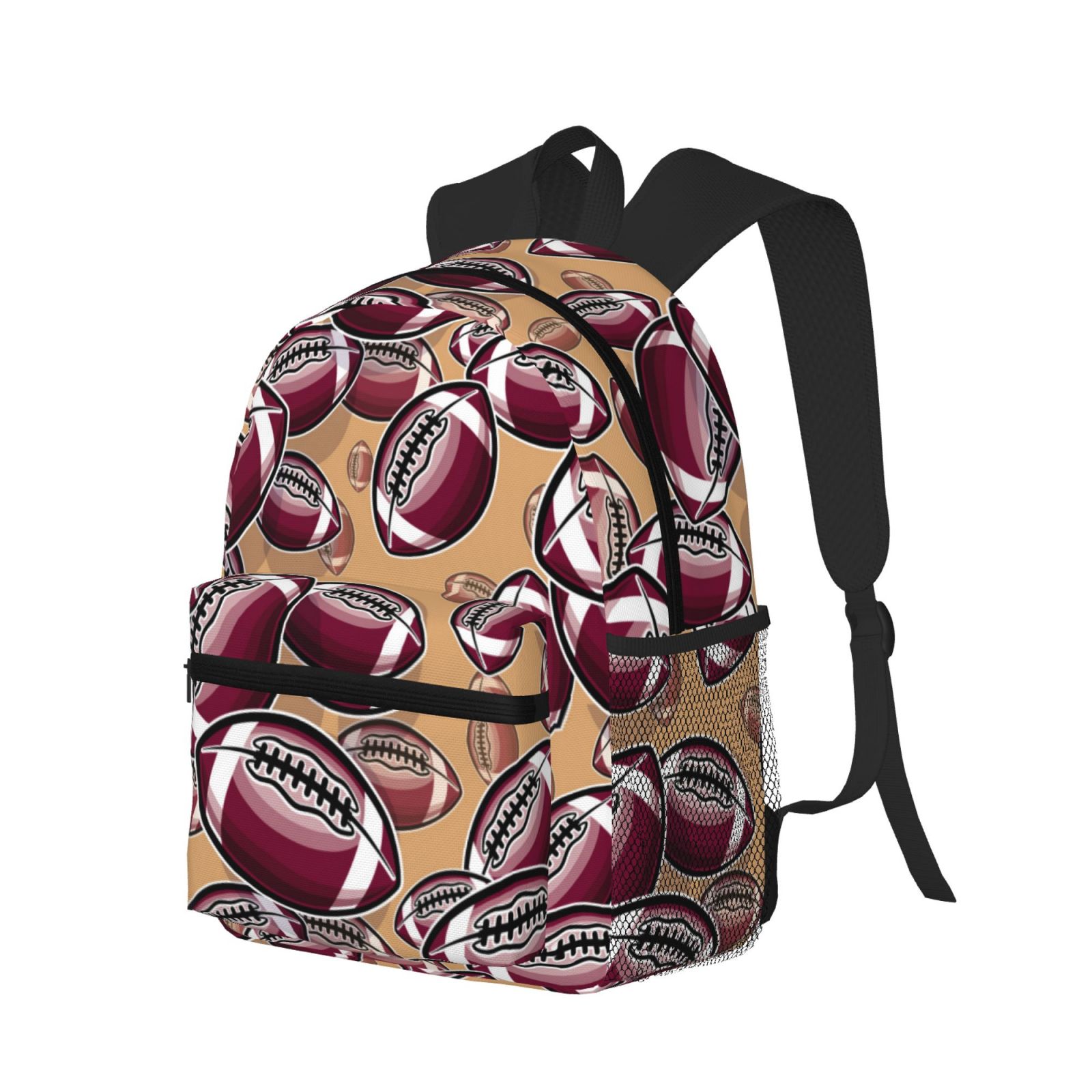 Travel Laptop Backpack for Men Women - purple American football rugby ...