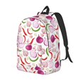 thumbnail image 1 of Travel Laptop Backpack - Onion garlic bell pepper Lightweight Canvas Backpack, Wear Resistant Computer Backpack Bag Fit {sizeName} Laptop for Men Women with Adjustable Padded Shoulder Straps, 1 of 6