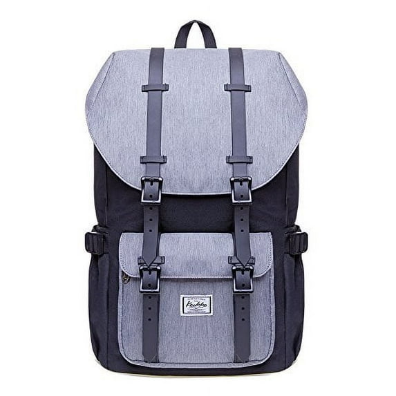 Travel Laptop Backpack, Outdoor Rucksack, School backpack Fits 15.6"(Nylon Blackgrey)