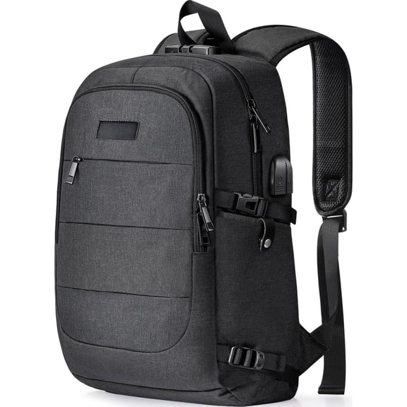 Travel Laptop Backpack Water Resistant Anti- Bag with Port and Lock 15.6 Inch Computer Business Backpacks for Women Men Work College ,Casual Daypack