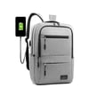 thumbnail image 1 of Travel Laptop Backpack for Men Women Laptop Backpack with USB Charging Port Water Resistant College School Computer Bag(Gray), 1 of 7