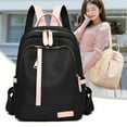 thumbnail image 1 of Travel Laptop Backpack for Women, Water Resistant College Bookbag, Large Capacity Black Computer Backpacks for Work, 1 of 10